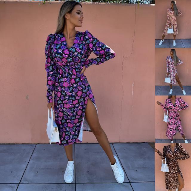 Vestido con escote en V