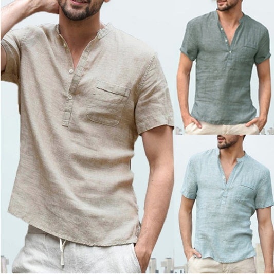 Camisa casual de lino