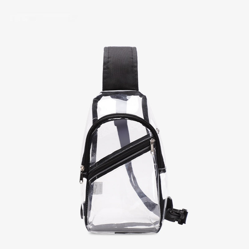 Bolso de pecho transparente