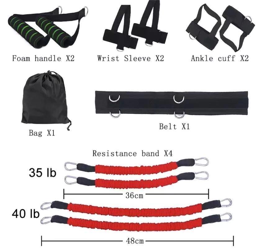 Dispositivo de entrenamiento de fuerza para rebote de piernas y brazos de boxeo