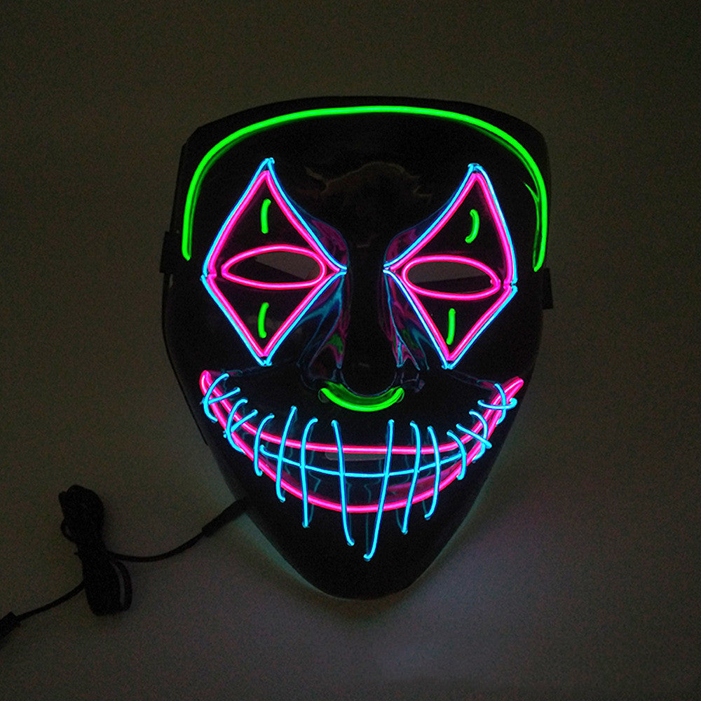 Máscara de Halloween con luz LED