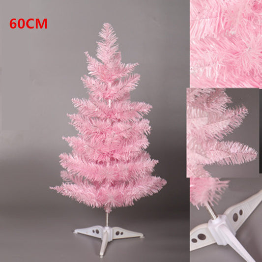 Árbol de navidad degradado puntiagudo rosa