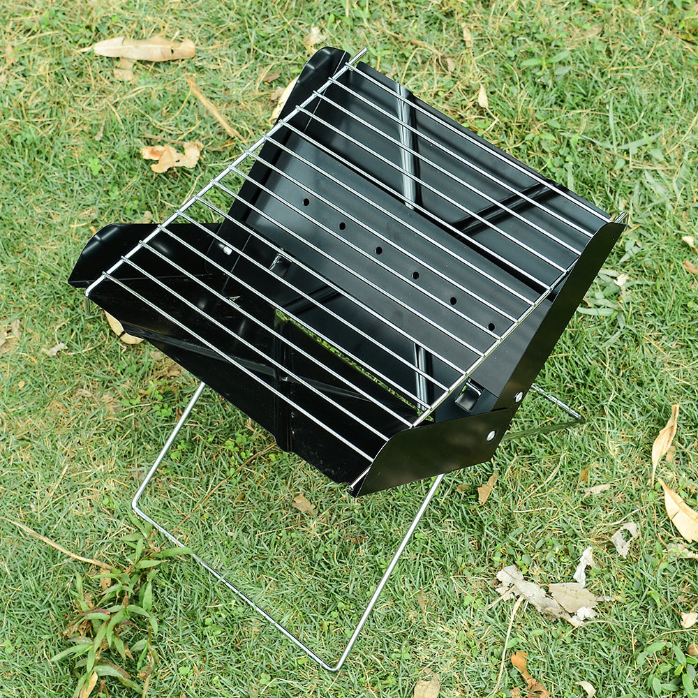 Barbacoa plegable de acero inoxidable