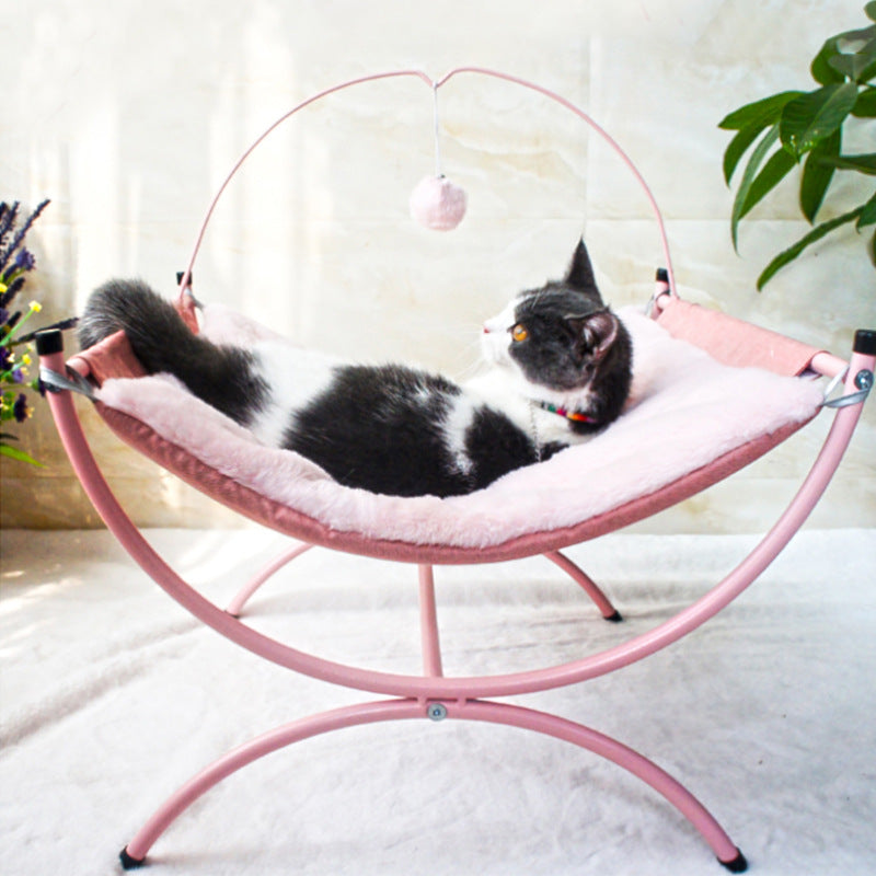 Cama para gatos reclinable