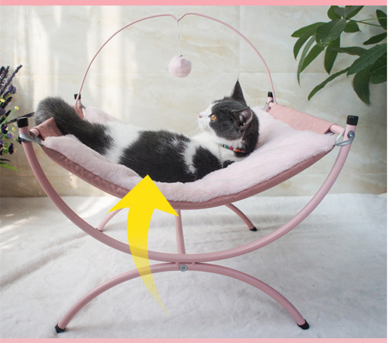 Cama para gatos reclinable