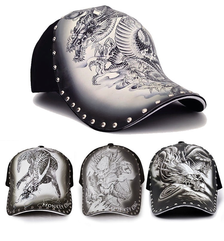 Gorra con diseño de dragón