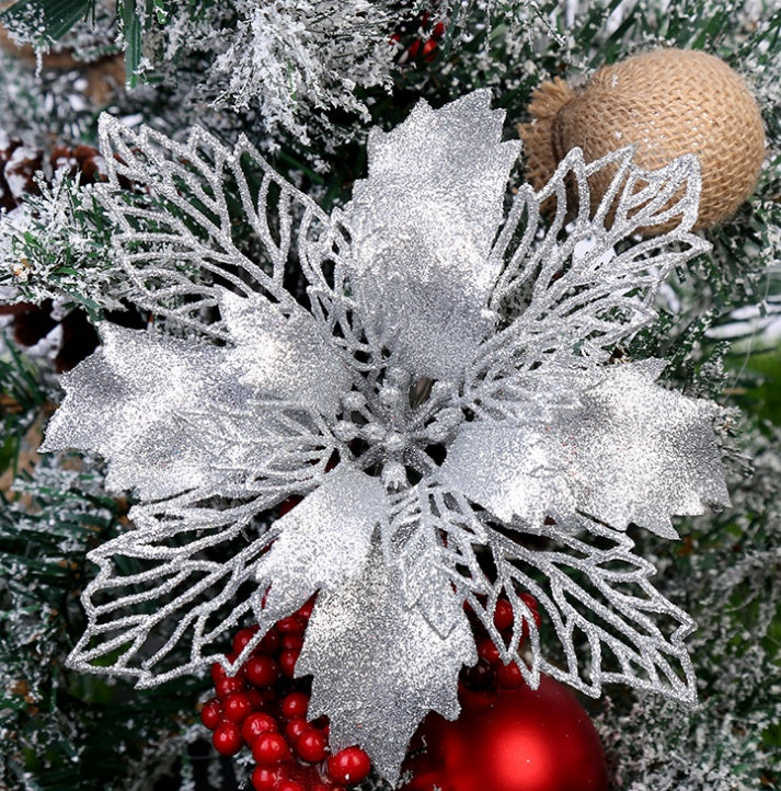 Flor de pascua para el arbol de navidad