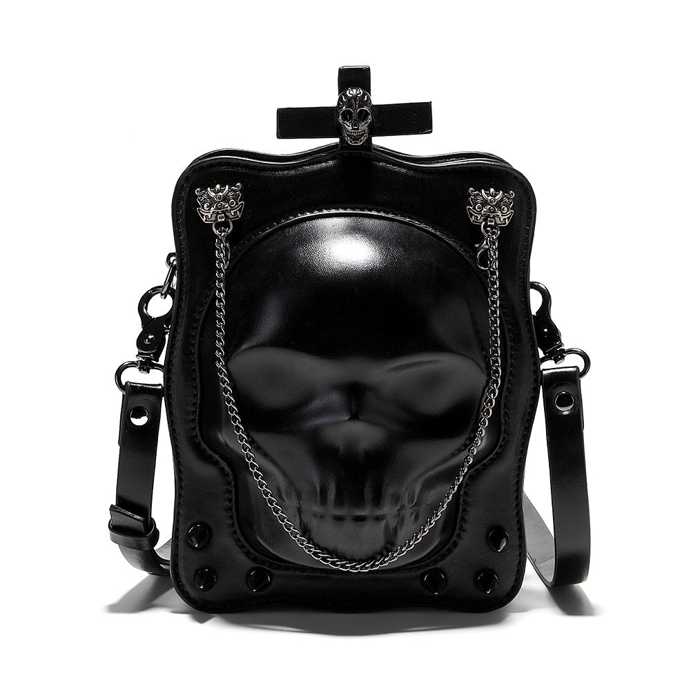 Bolso de hombro con diseño de calavera