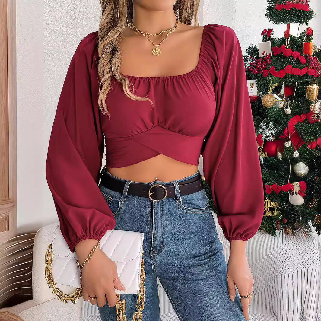 Blusa con mangas acampanadas