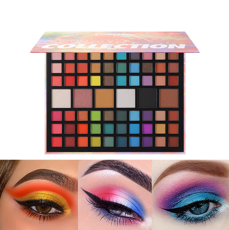 Paleta de sombras de ojos de 66 colores