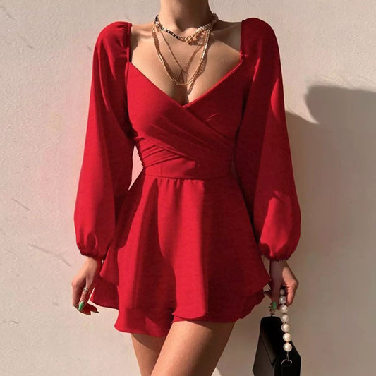 Vestido ajustado de manga larga