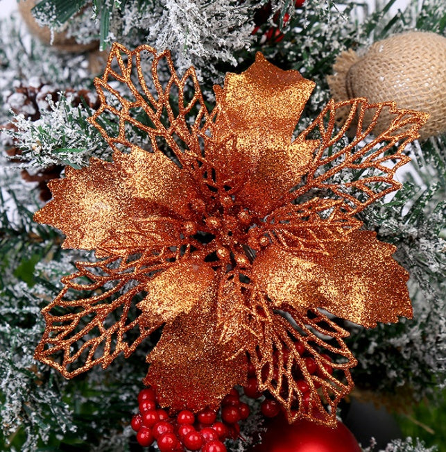 Flor de pascua para el arbol de navidad