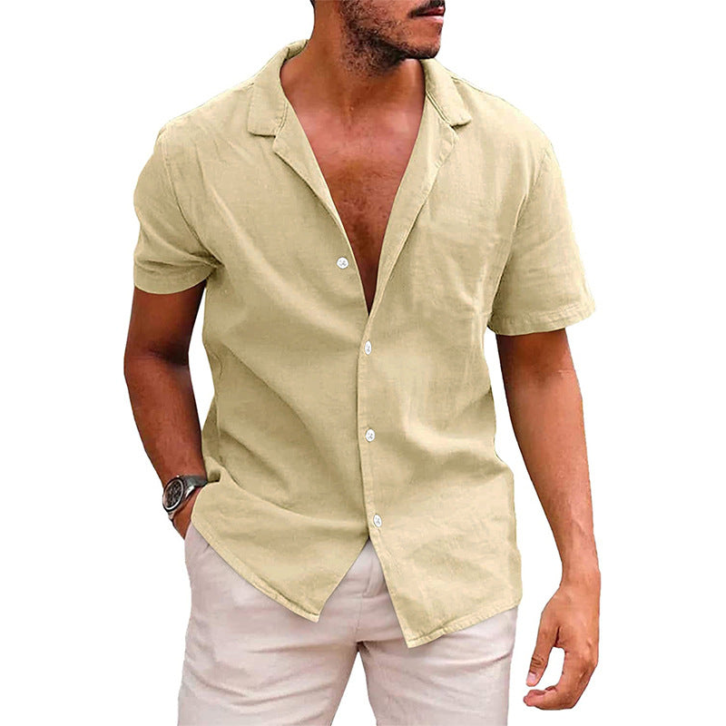 Camisa de playa de manga corta