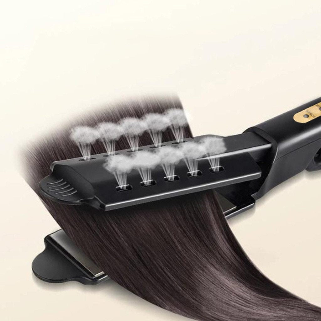 Plancha profesional para cabello liso con termostato de cuatro velocidades