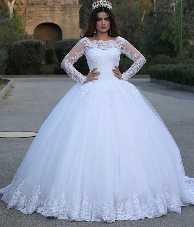 Vestido de novia con apliques de encaje vintage