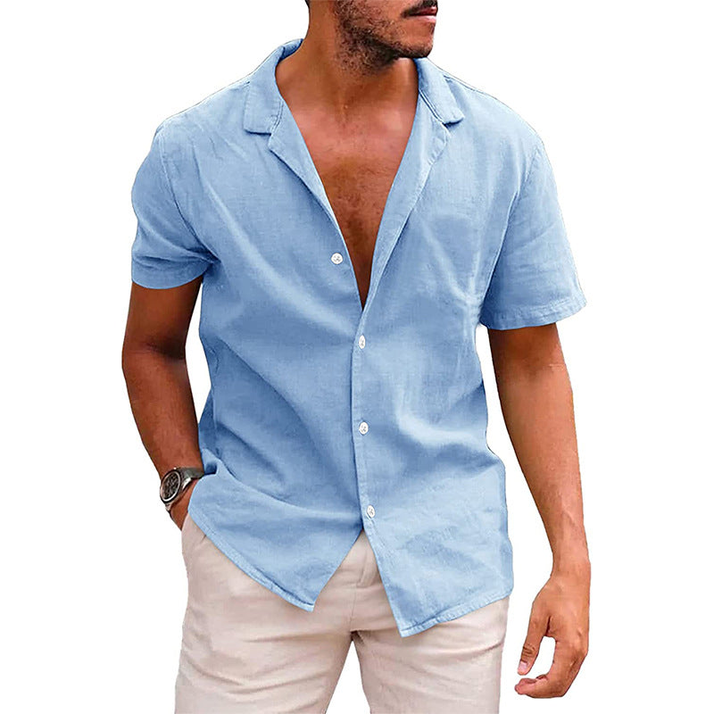 Camisa de playa de manga corta