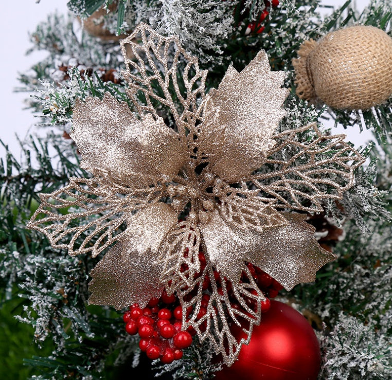 Flor de pascua para el arbol de navidad