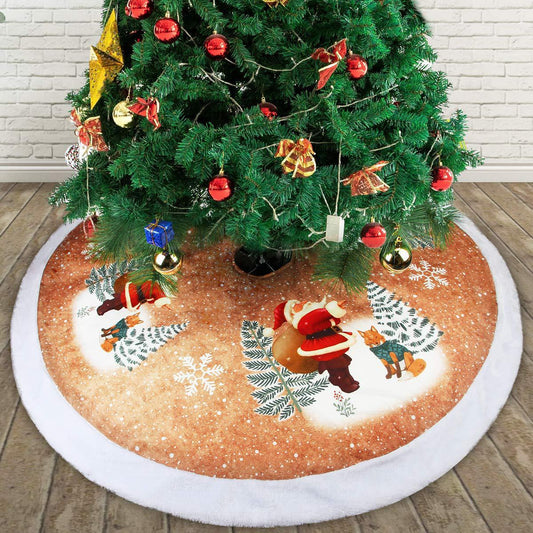 Árbol de Navidad decoración inferior árbol falda 98cm