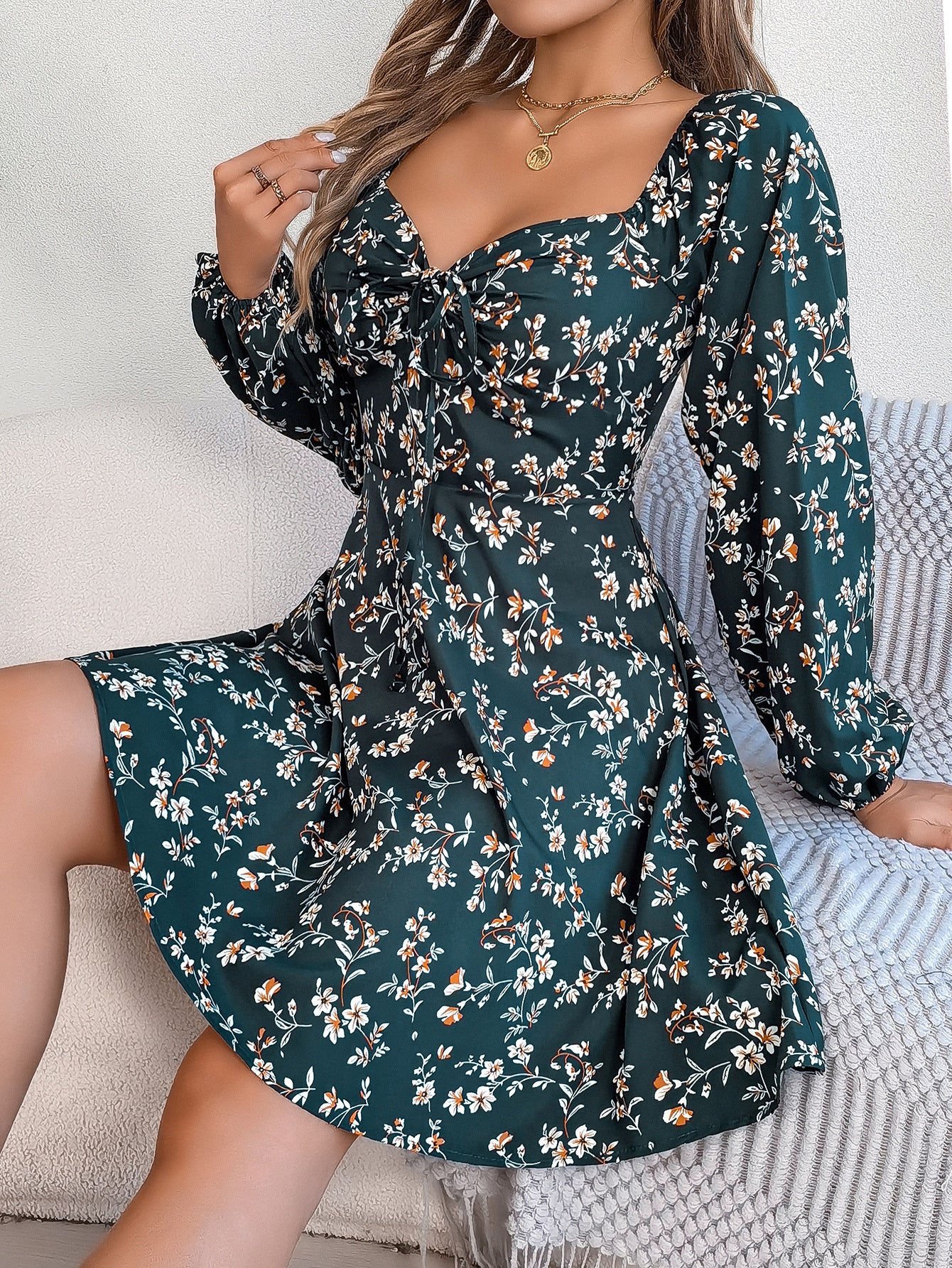 Vestido con estampado floral