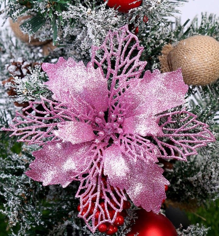 Flor de pascua para el arbol de navidad