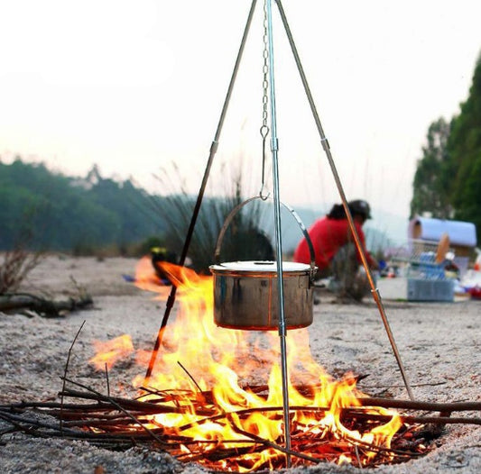 Trípode para acampar al aire libre