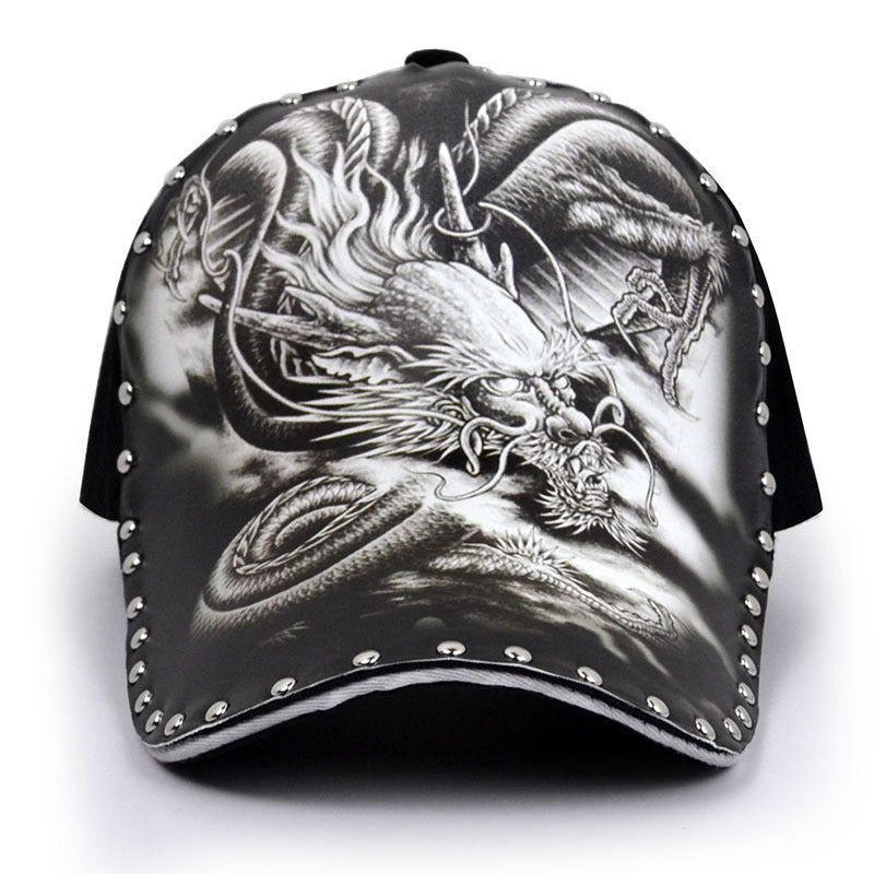 Gorra con diseño de dragón