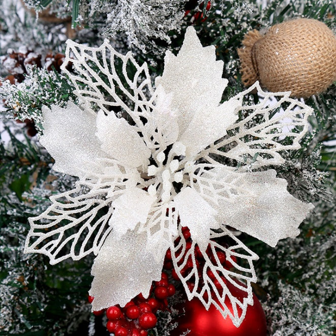 Flor de pascua para el arbol de navidad