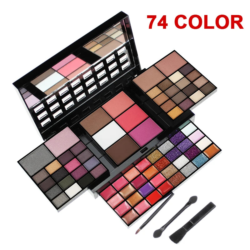 Juego de maquillaje de 74 colores