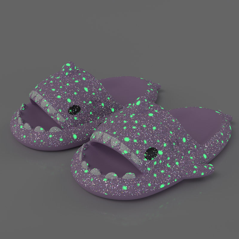 Pantuflas Shark fluorescente