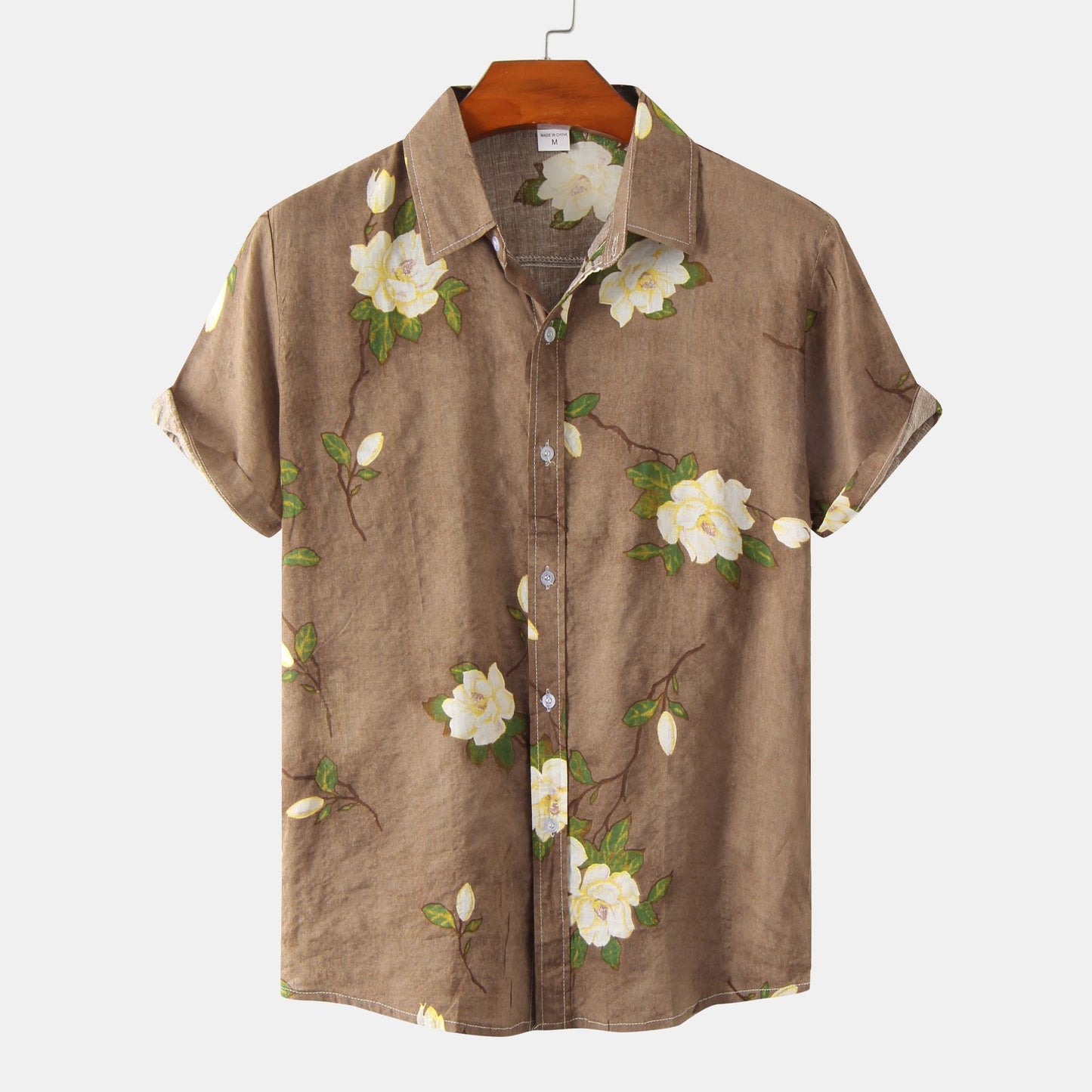 Camisa de manga corta floral