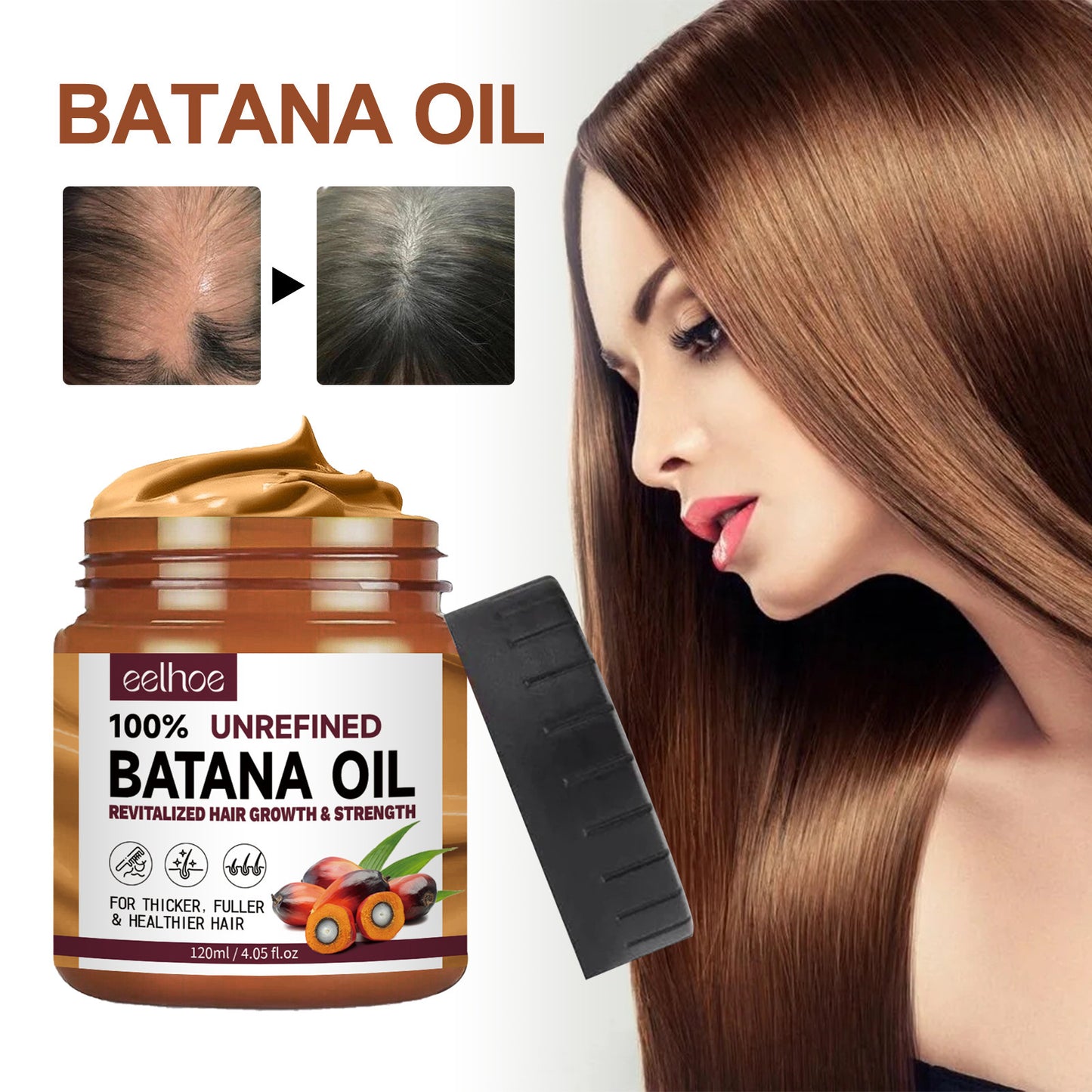 Aceite puro de Batana. Tratamiento para la caída del cabello