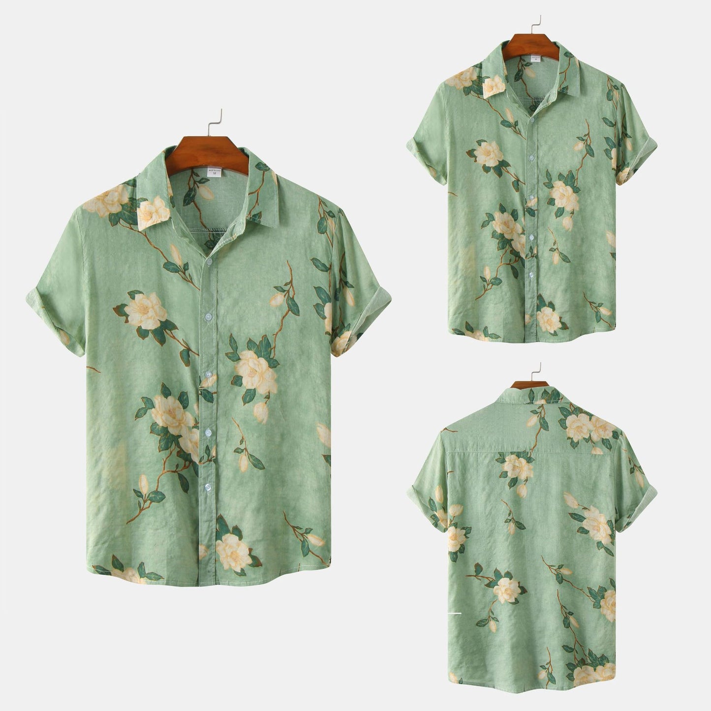 Camisa de manga corta floral