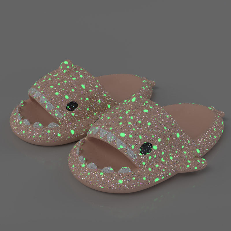 Pantuflas Shark fluorescente