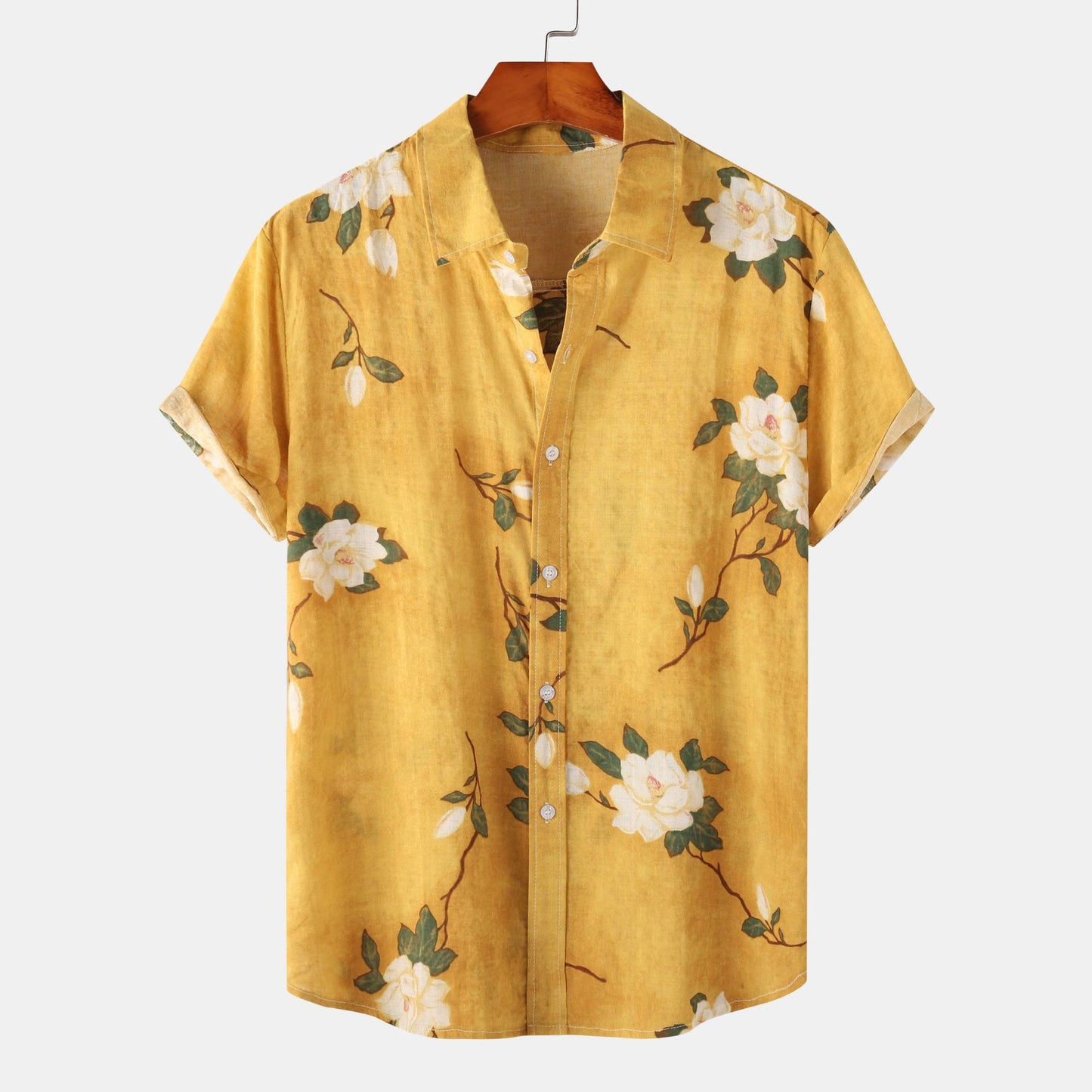 Camisa de manga corta floral