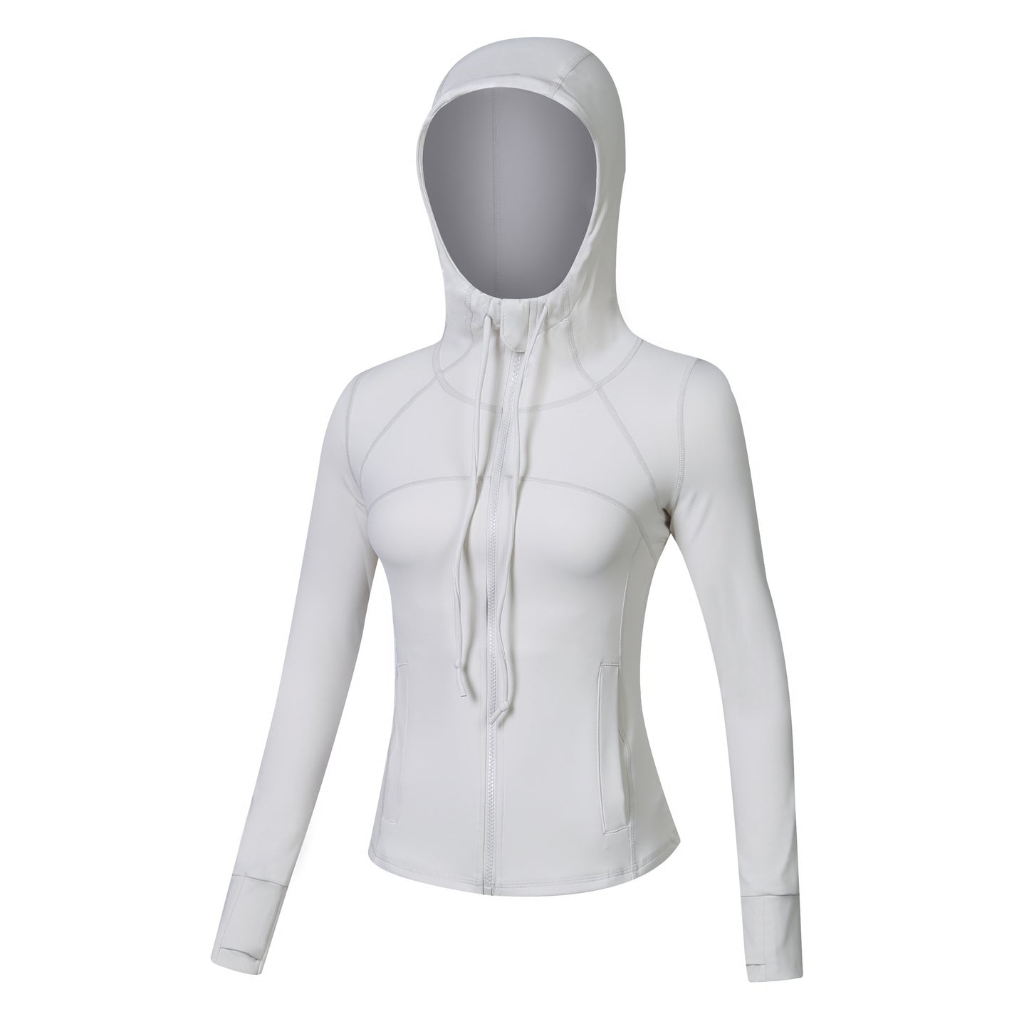 Chaqueta deportiva de manga larga con capucha