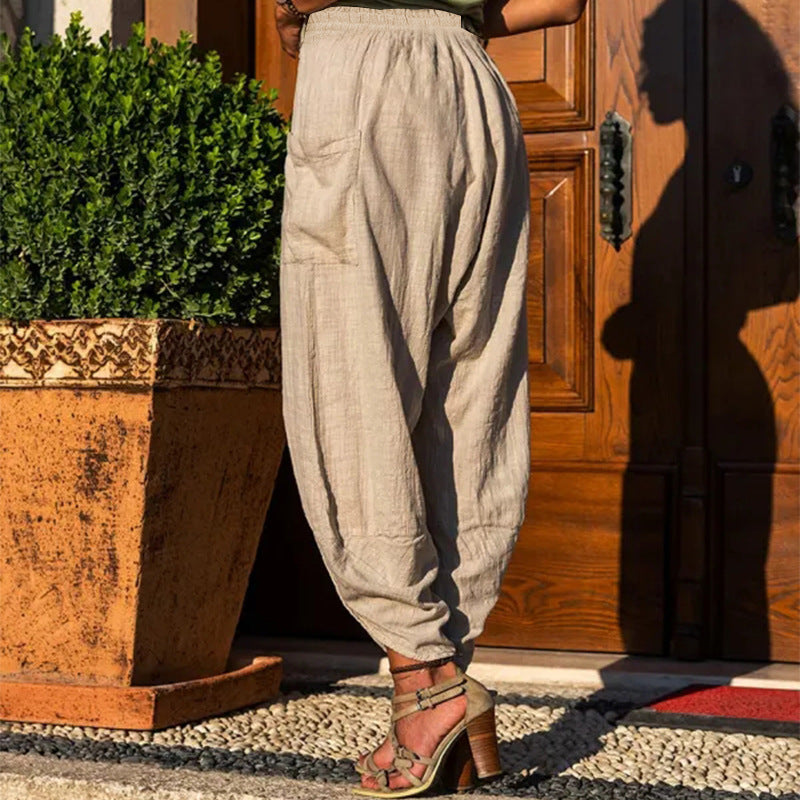 Pantalones de cintura elástica