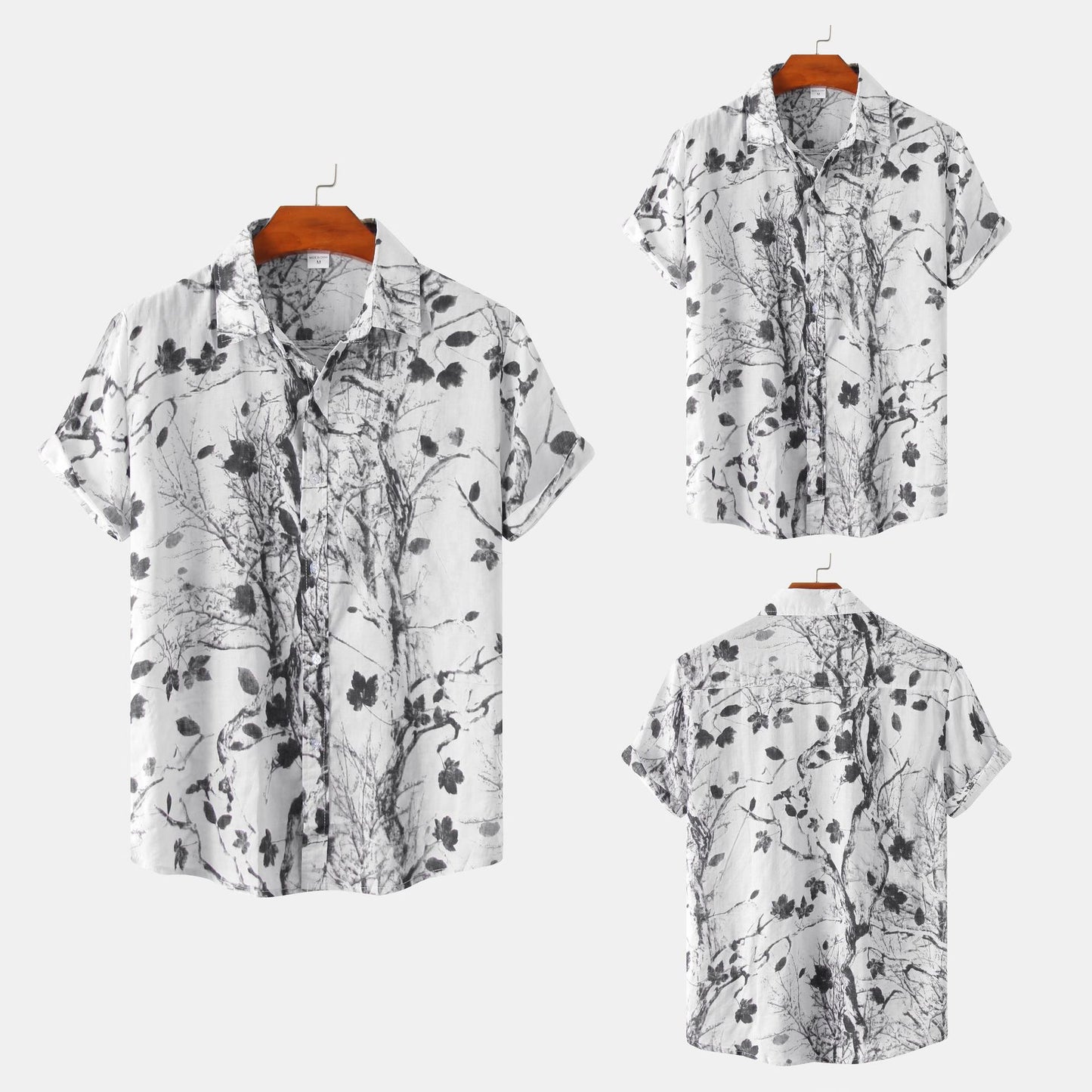 Camisa de manga corta floral