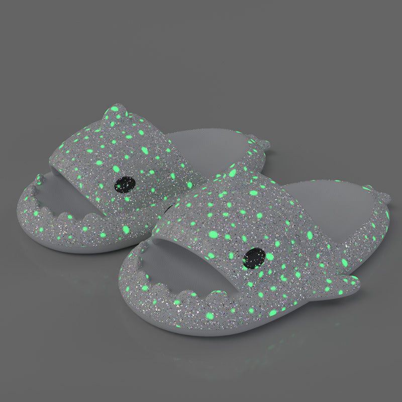 Pantuflas Shark fluorescente