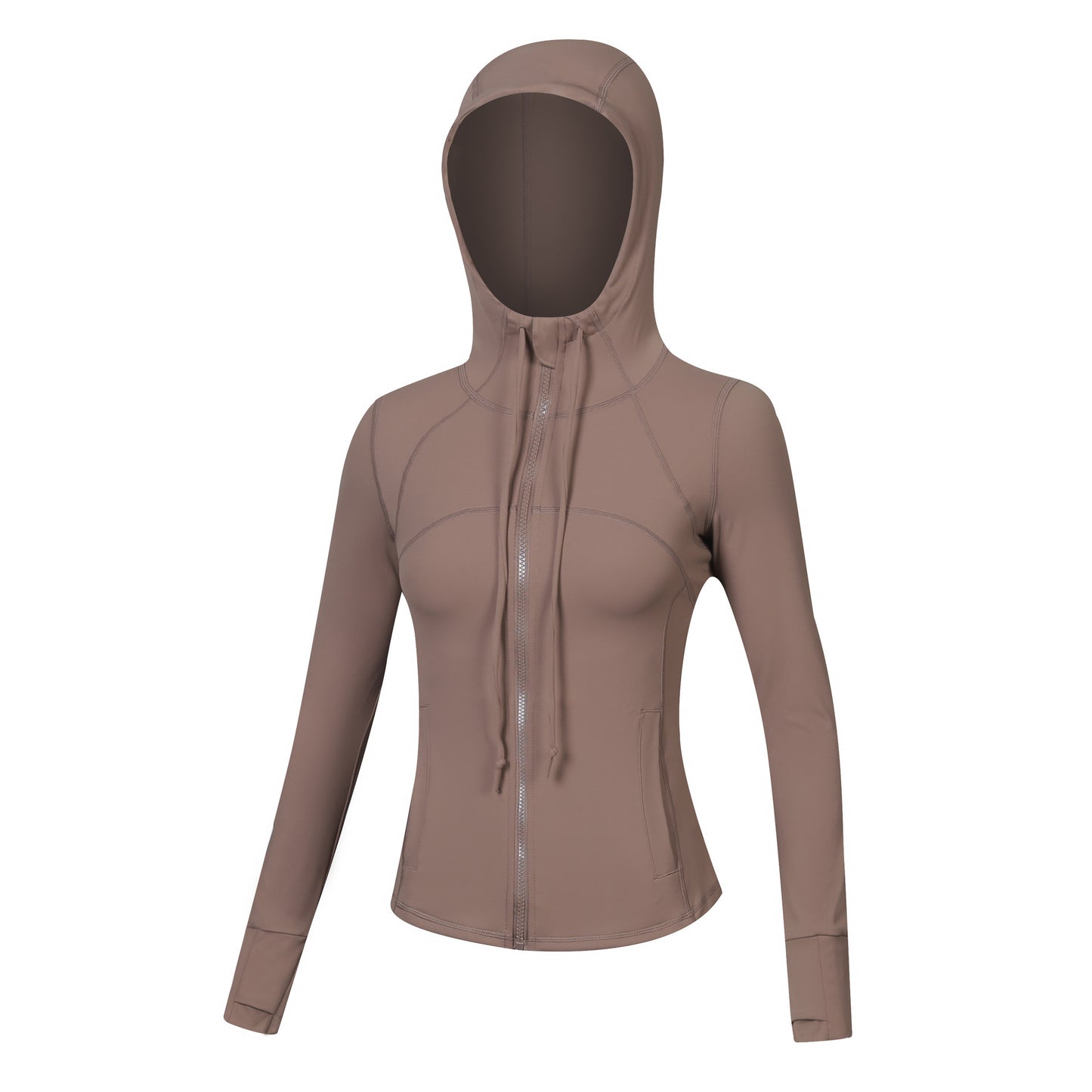 Chaqueta deportiva de manga larga con capucha