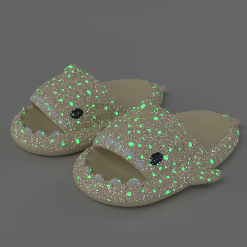 Pantuflas Shark fluorescente