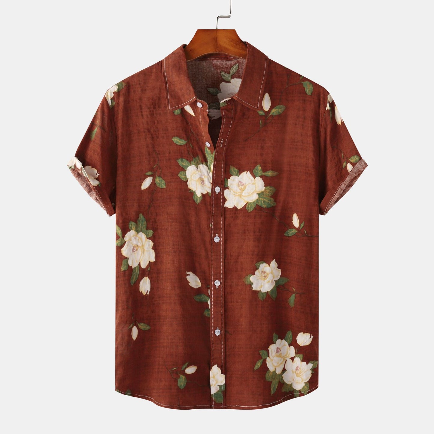 Camisa de manga corta floral