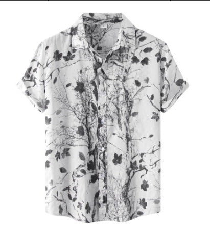 Camisa de manga corta floral