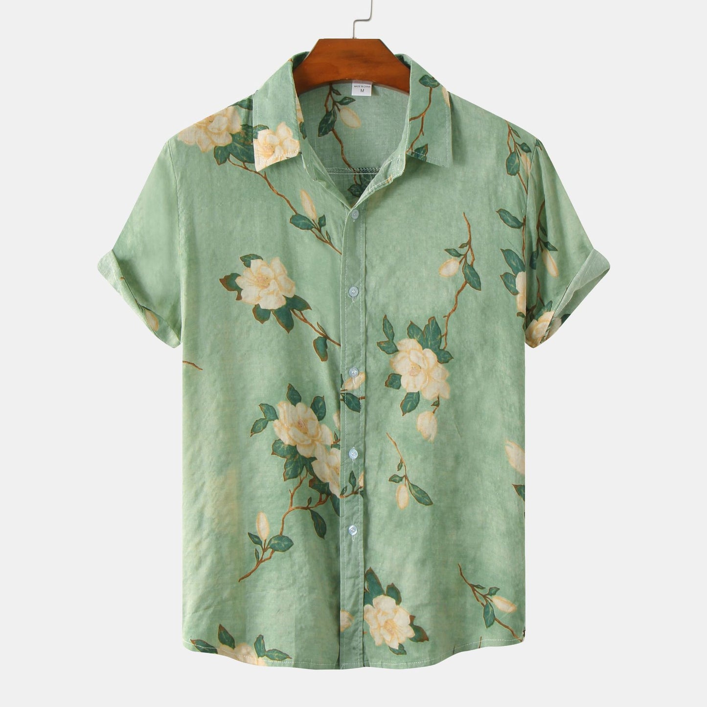 Camisa de manga corta floral