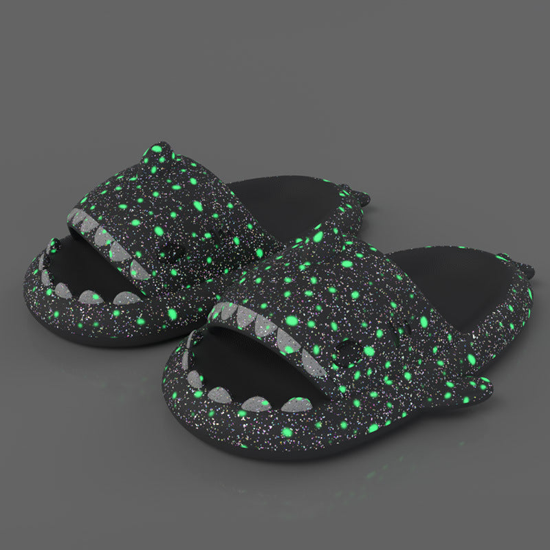 Pantuflas Shark fluorescente