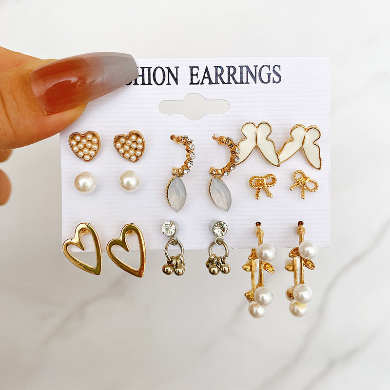 Juego de aretes 9 pares