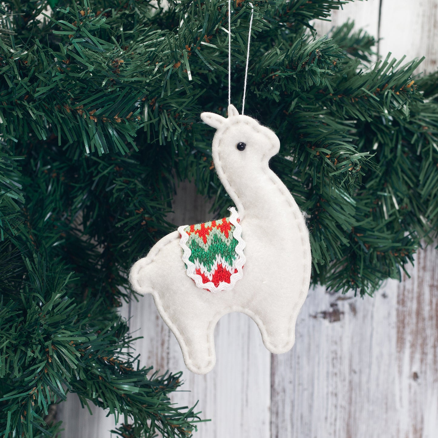 Juego de colgantes decorativos creativos de alpaca para árbol de Navidad