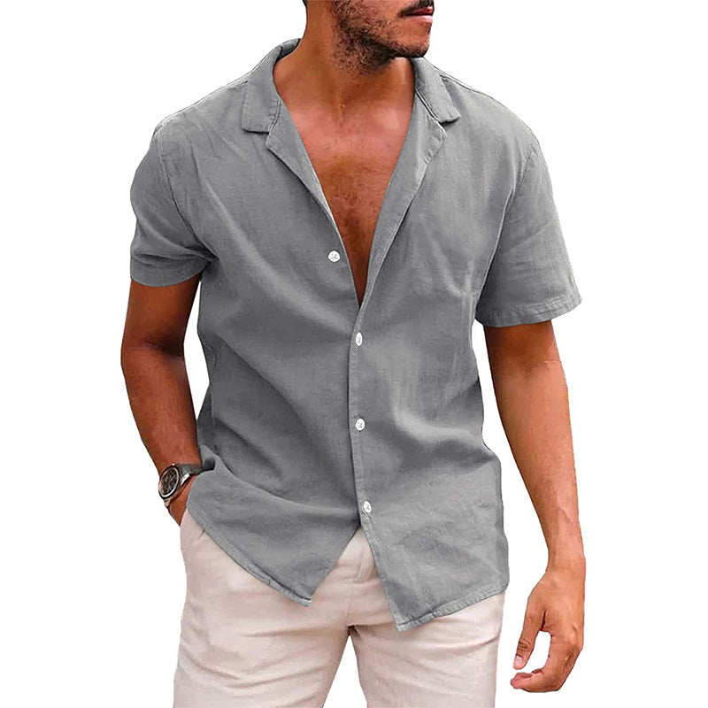 Camisa de playa de manga corta