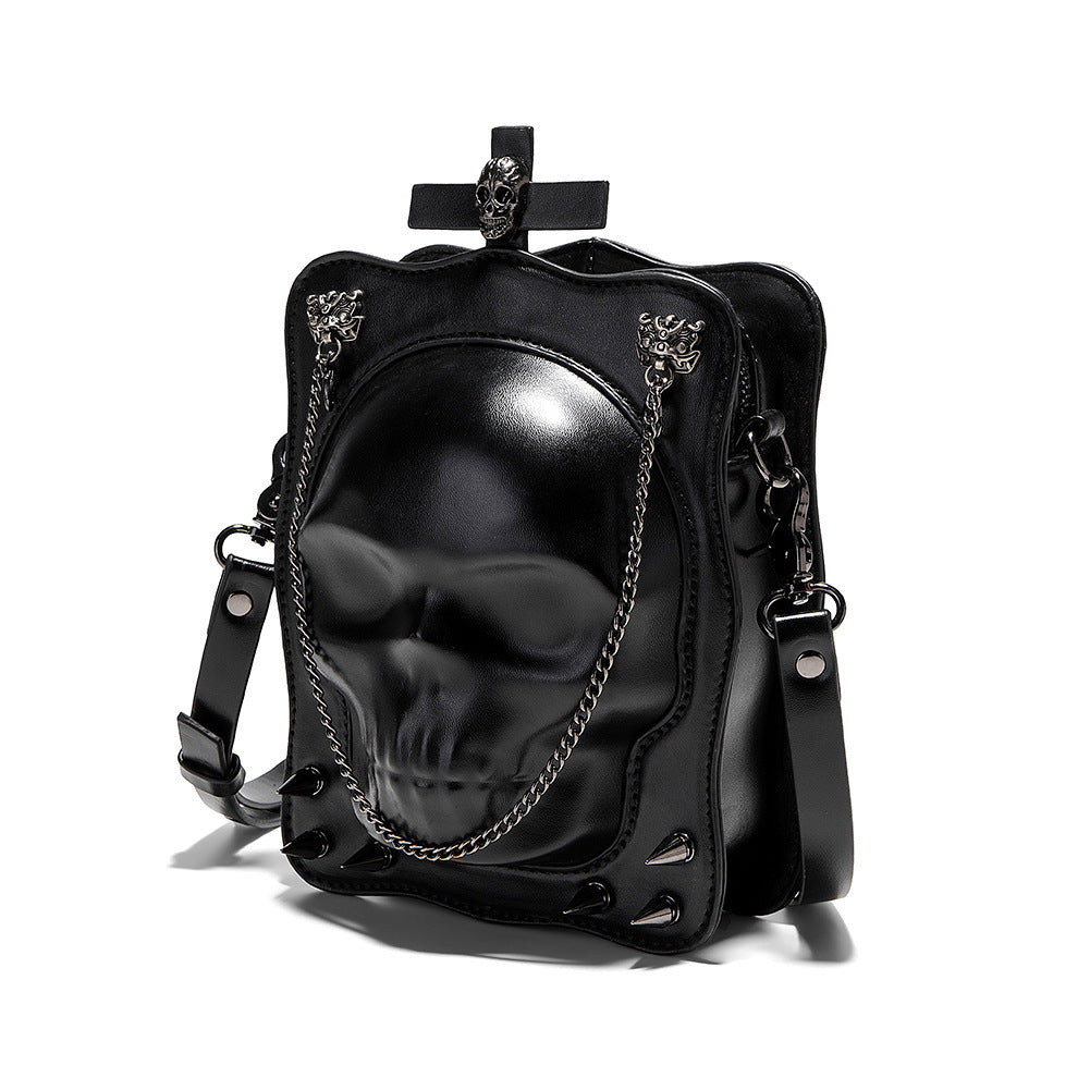 Bolso de hombro con diseño de calavera